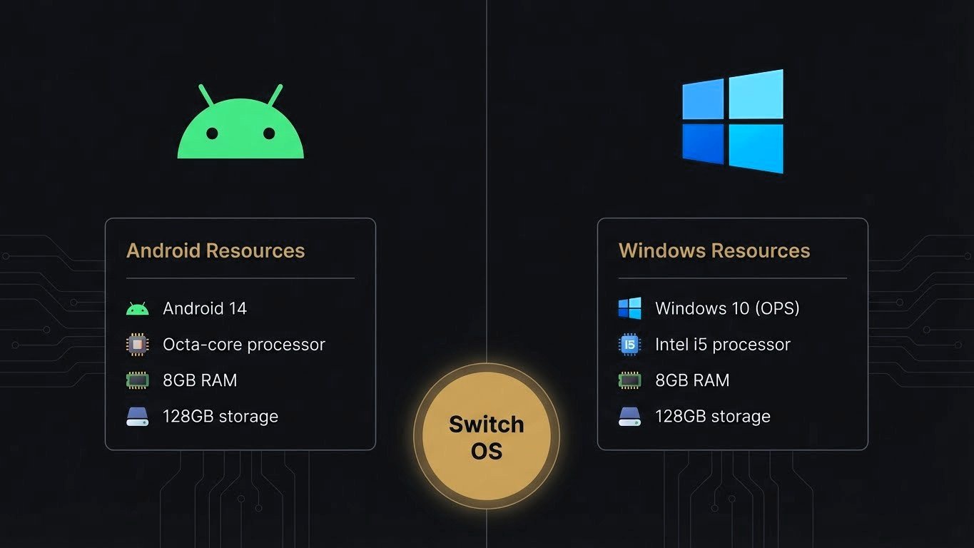Dual OS. One Display.
